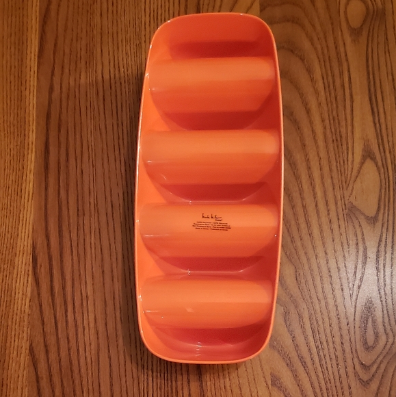Nicole Miller taco holder, orange floral - Picture 4 of 6